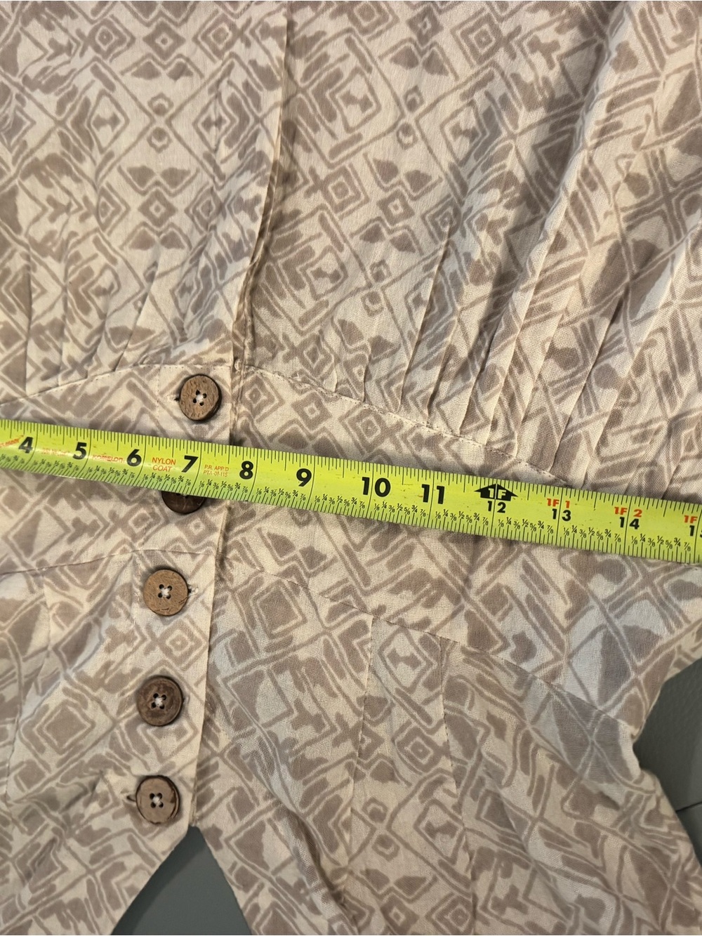 Free People Beige Geometric Print Jumpsuit - Picture 4 of 6